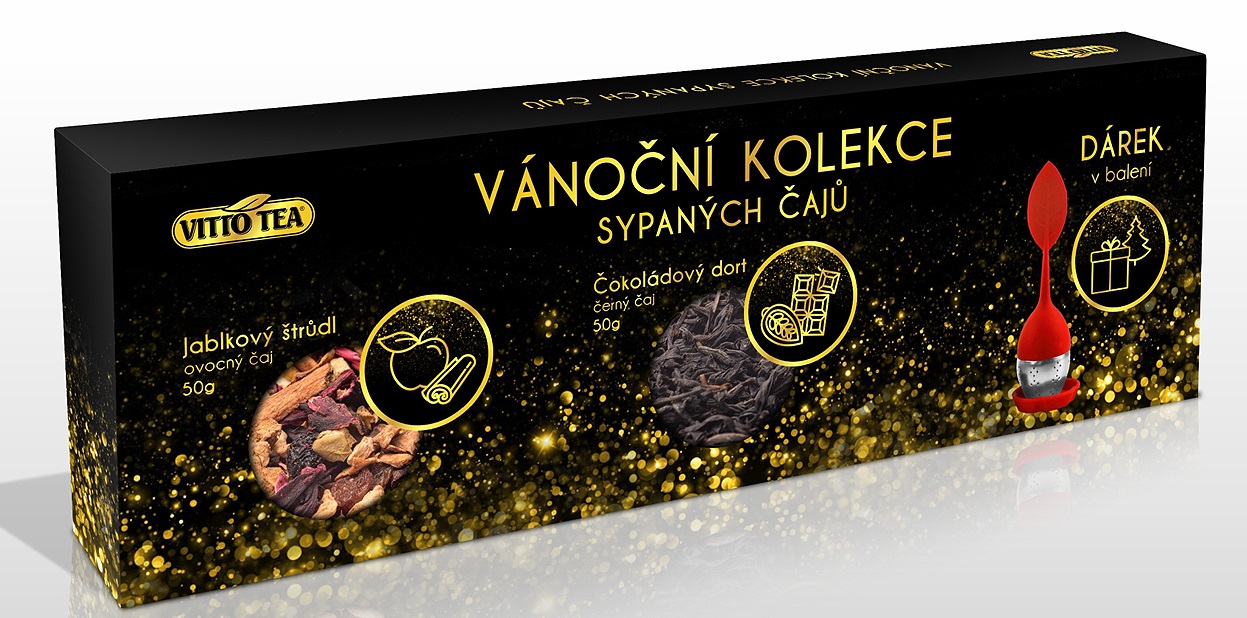 Vánoční kolekce sypaných čajů + dárek v balení